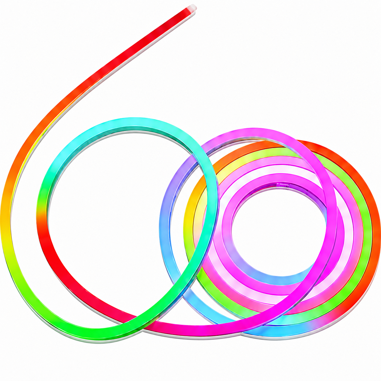 Светодиодная лента неоновая RGB с интеллектуальным управлением 5 м (35548691)