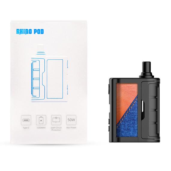 Под-система Vandyvape Rhino Pod Kit 1200 mAh 4 мл Brown/Blue Leather (10298) - фото 4