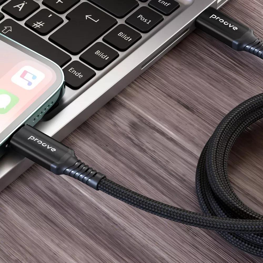 Кабель Proove Speed Line Type-C to Type-C 240W USB 4.0 1 м Black (cfdf890a) - фото 2