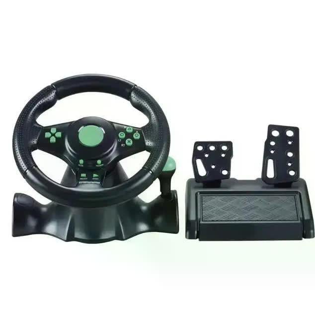 Руль игровой с педалями Vibrating Wheel 3в1 для PS3/PS2/PC (28810484) Руль игровой с педалями Vibrating Wheel 3в1 для PS3/PS2/PC (28810484)