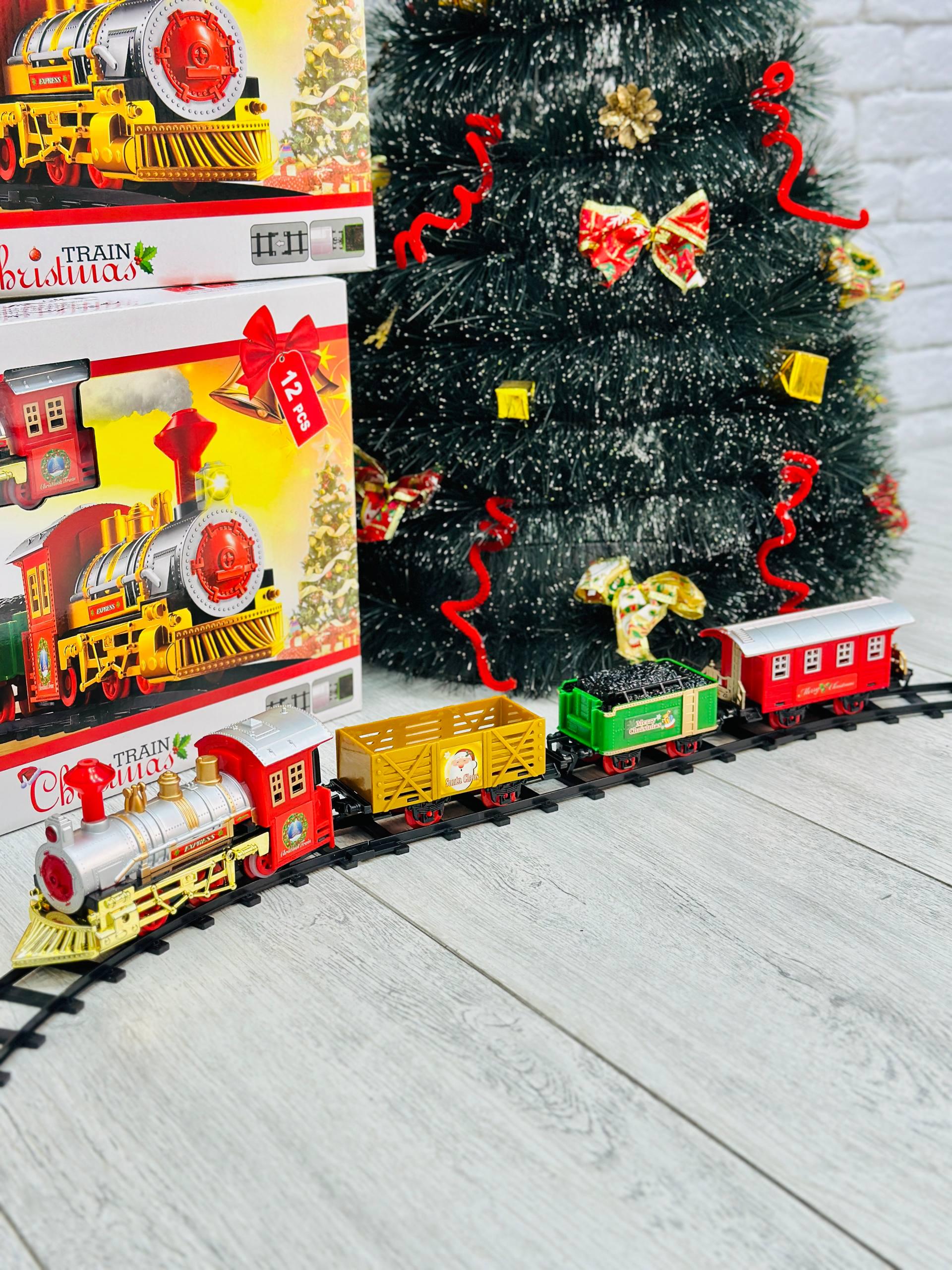 Игрушечная железная дорога Train CHRISTMAS 110 см (AWN-00490) - фото 3 Игрушечная железная дорога Train CHRISTMAS 110 см (AWN-00490) - фото 3