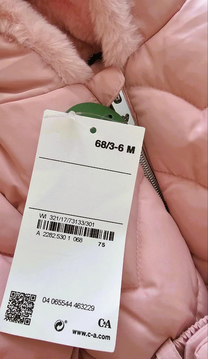 Куртка демісезонна з капюшоном C&A для дівчаток 3-6 міс 68 см (26483149) - фото 4 Куртка демісезонна з капюшоном C&A для дівчаток 3-6 міс 68 см (26483149) - фото 4