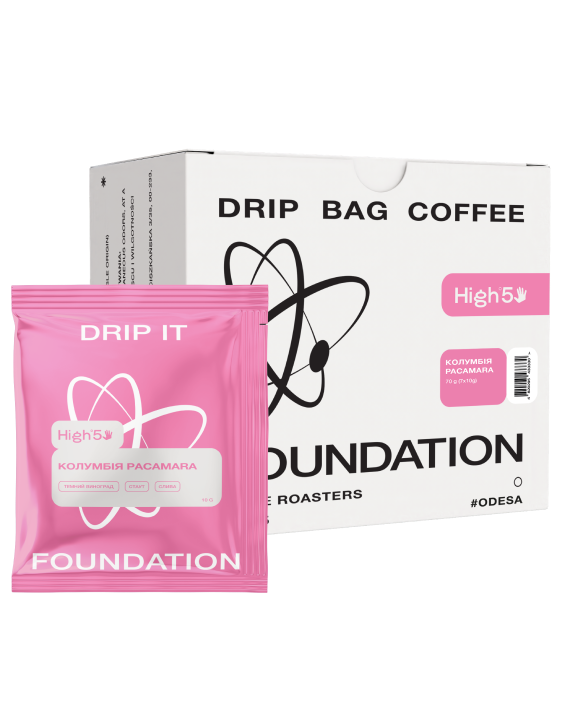 Дрип-кофе Foundation Coffee Roasters Колумбия Pacamara 7 шт./пак.