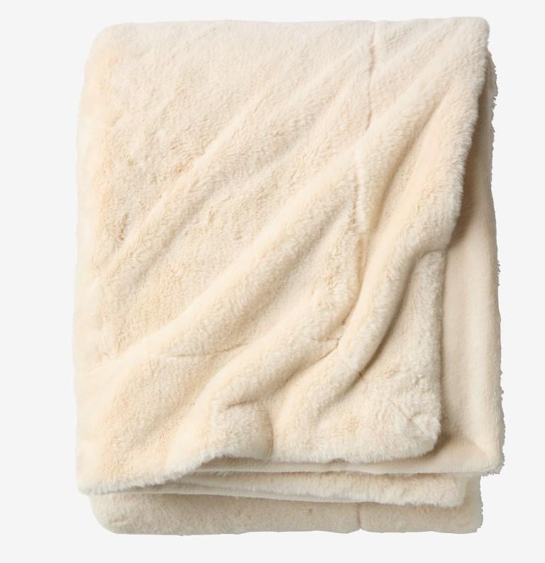 Плед из искусственного меха 130x170 см Бежевый