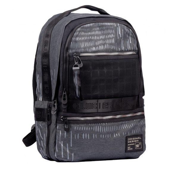 Рюкзак школьный YES club 44x30х14 см 18 л Серый (558951)