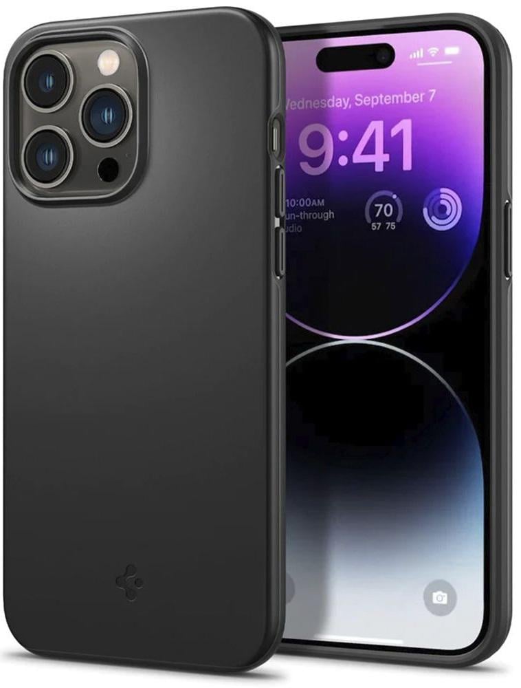 Чехол противоударный Spigen Thin Fit ACS04765 для Iphone 14 Pro Max (6.7") Black
