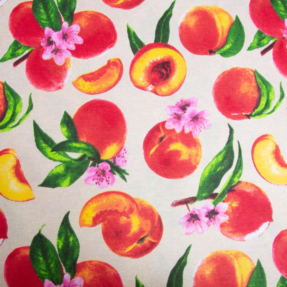 Тканина декоративна скатерна Персик бавовна з водовідштовхувальним просоченням 220 гр/м2 180 см Сіро-білий мармур (26929)