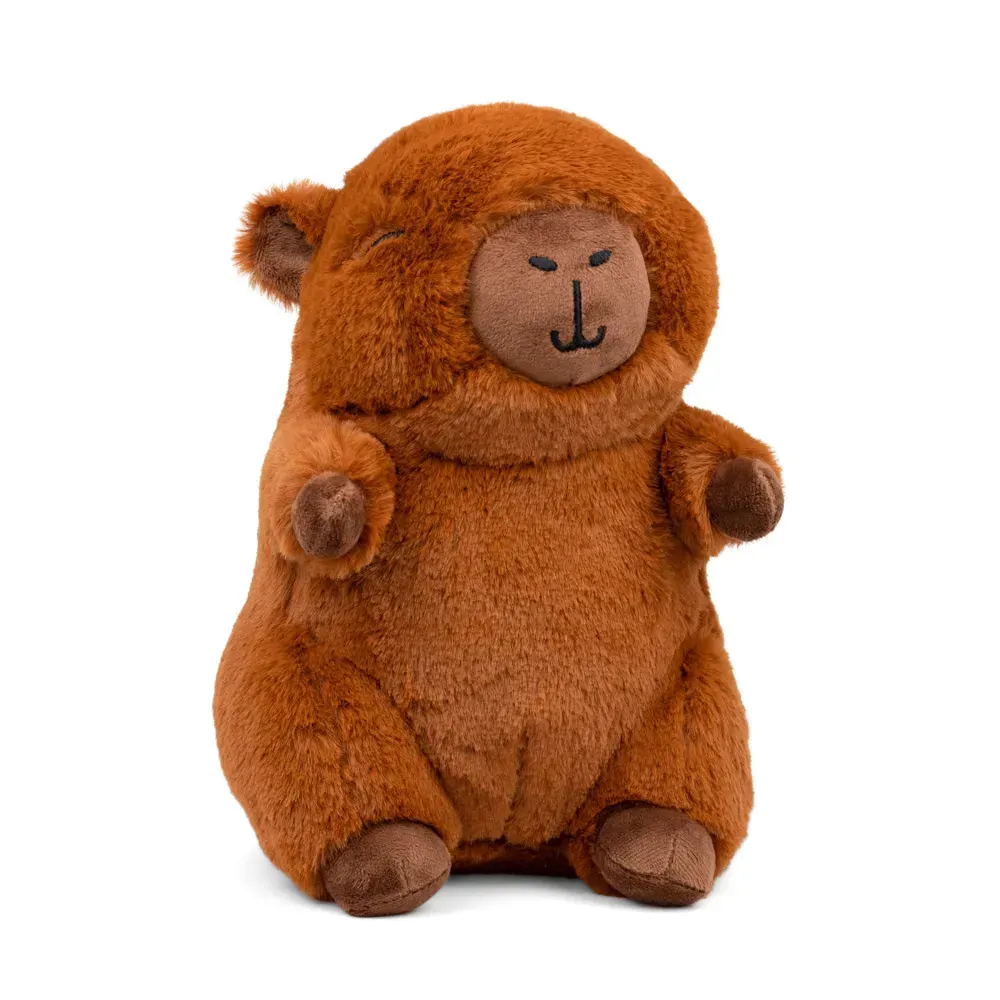 Мягкая игрушка Капибара из искусственного меха 24 см Коричневый (150-98-ZL736)