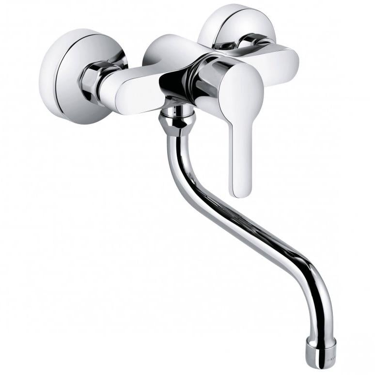 Змішувач для кухні Kludi Logo Neo 379240575 настінний одноважільний Хром (230145)