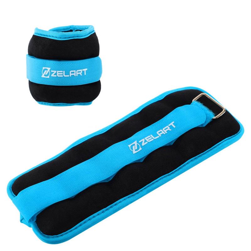 Обтяжувачі-манжети для рук та ніг Zelart Pro 2х0,5 кг Блакитний (FI-2502-1_Голубой) - фото 1