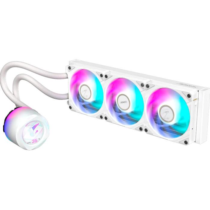 Система водяного охолодження Gigabyte AORUS WATERFORCE X II 360 ICE з підсвічуванням RGB Білий