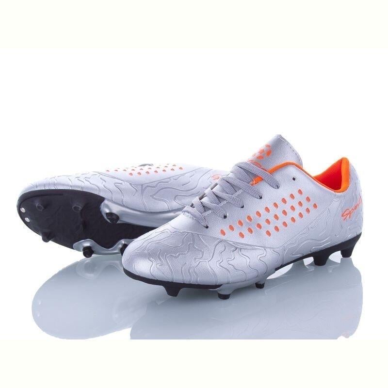 Бутсы мужские Caroc XLS2981 р. 45 29 см Серебристо-оранжевый (2602493637)