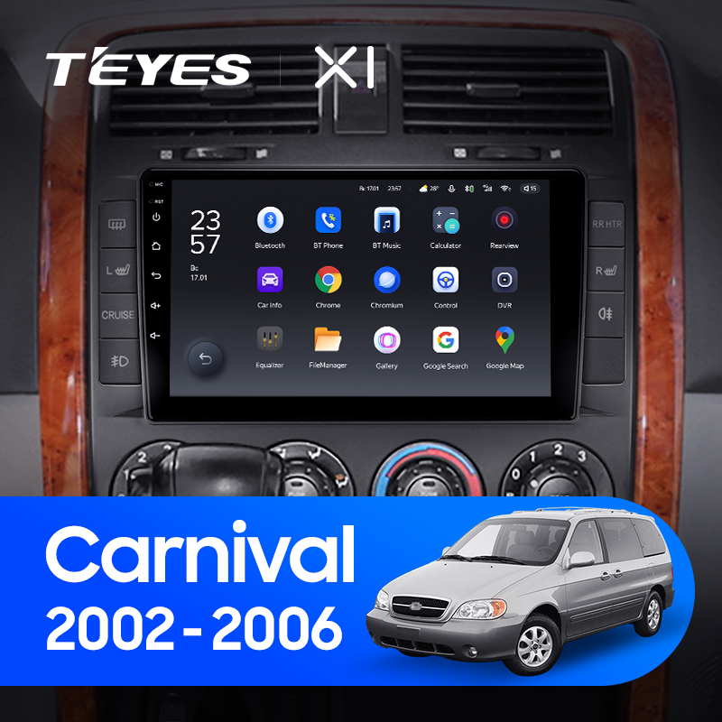 Автомагнитола штатная Teyes X1 для Kia Carnival UP GQ 2002-2006 Android (1650544254) - фото 3