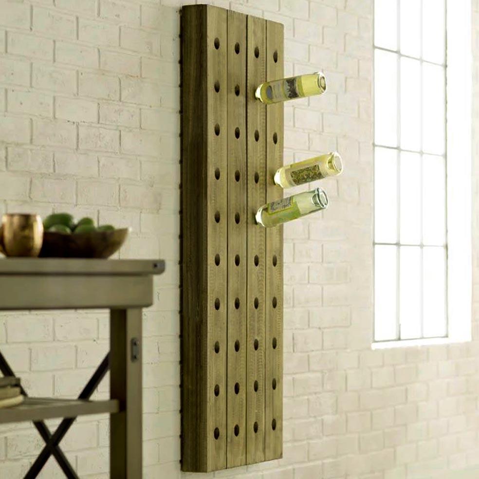 Полка для вина настенная из дерева Накатане Мускат (ПНК-015307)