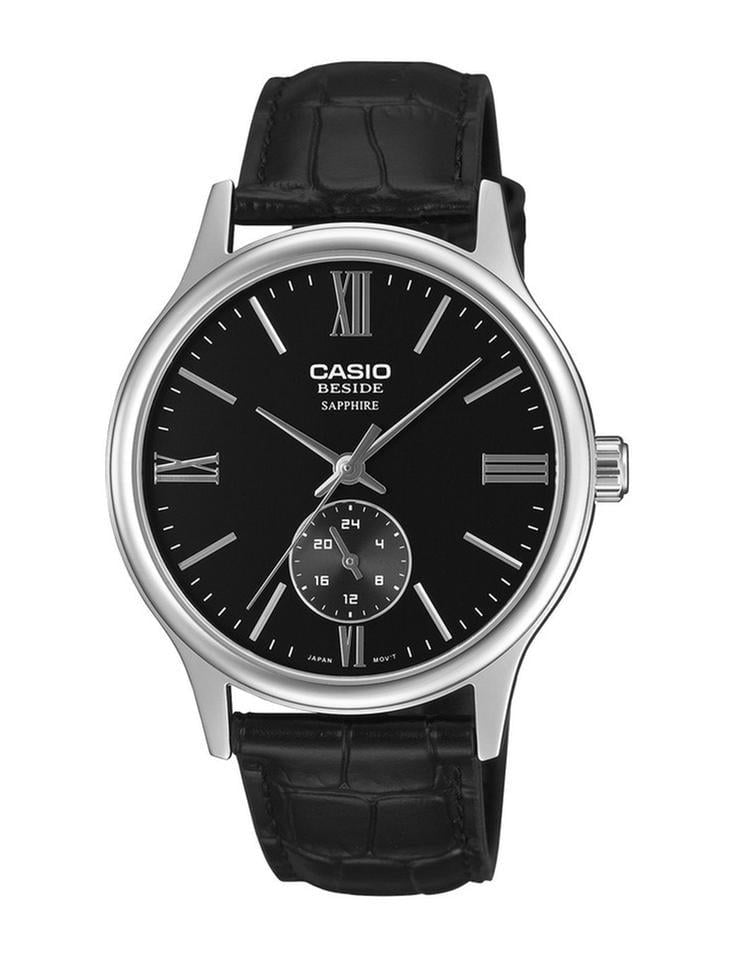 Часы мужские Casio BMS-100L-1A сапфировое стекло черный циферблат