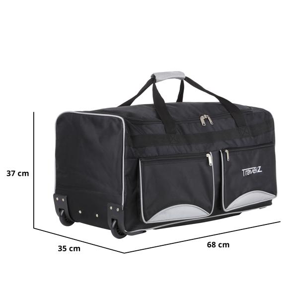 Сумка дорожня на колесах TravelZ Wheelbag 90 Black - фото 6