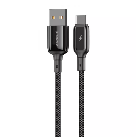 Кабель Proove Dense Metal USB to Type-C 2,4A 1 м Black (CCDM20001201)