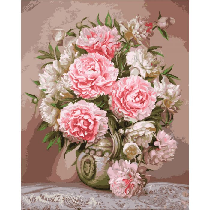 Картина по номерам Аромат пионов 40х50 см (KHO2065)