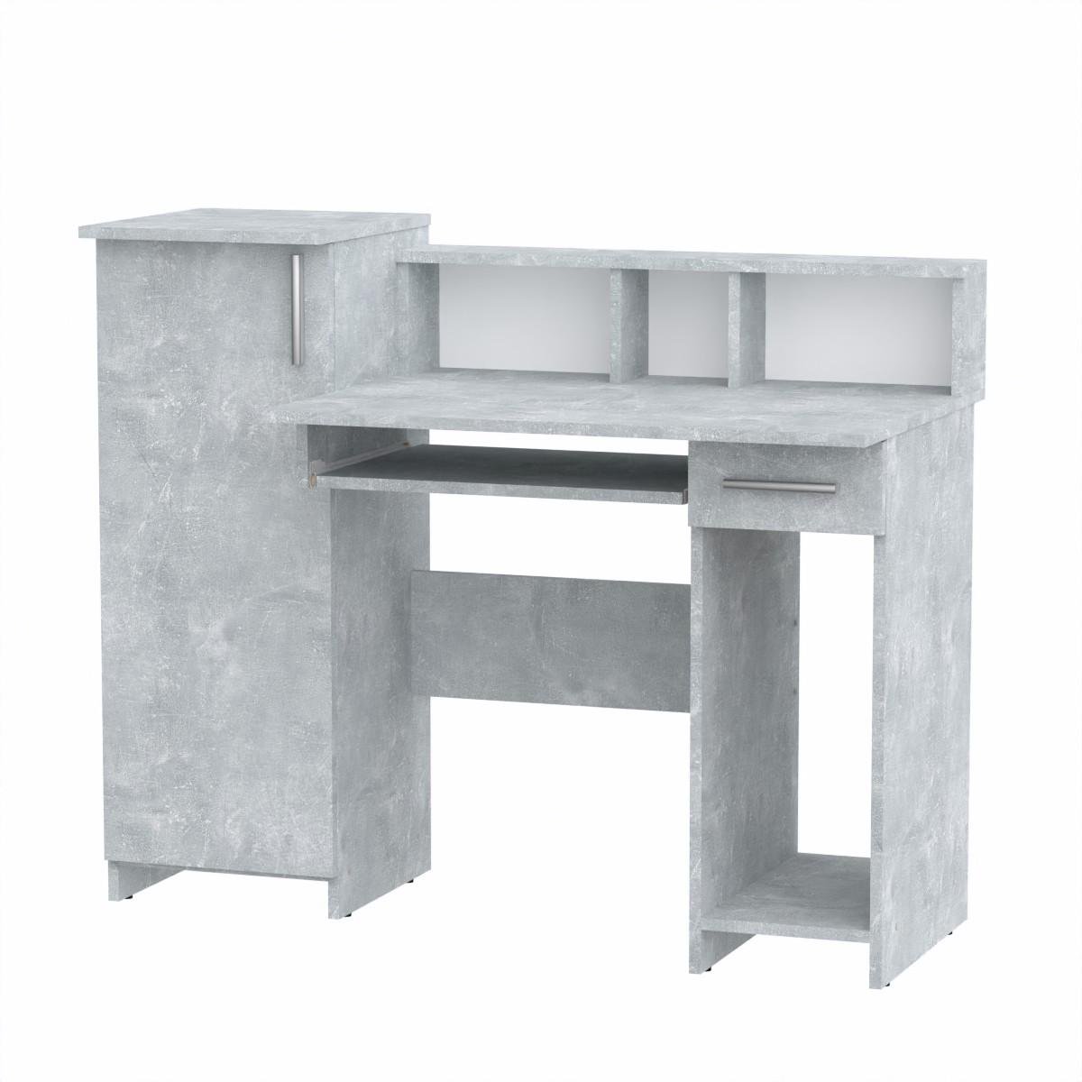 Стол компьютерный Компанит ПИ ПИ 2 117,5х60х95,6 см Бетон (66f00be2e46f9163b5262a2b)