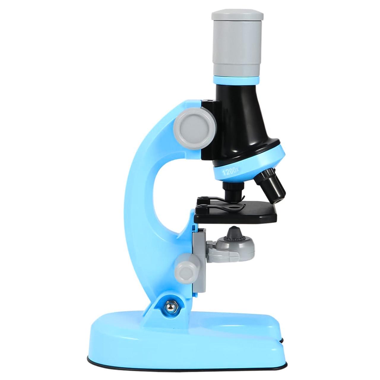 Микроскоп детский OEM 1012A-1 с увеличением 1200х Голубой - фото 4 Микроскоп детский OEM 1012A-1 с увеличением 1200х Голубой - фото 4