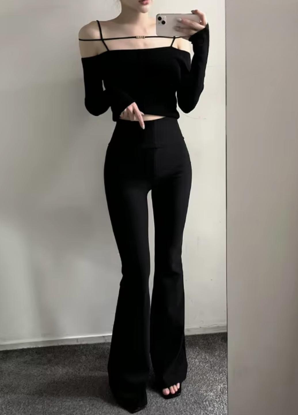 Леггинсы клеш женские спортивные Comfort Style C4 3XL Черный (1853-50-03) - фото 3