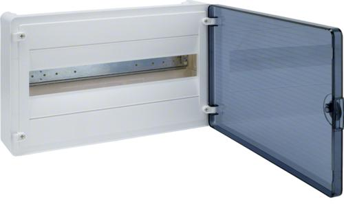 Щиток Hager Golf VS118TD 18 модульный/наружный накладной с прозрачной дверцей (3248)