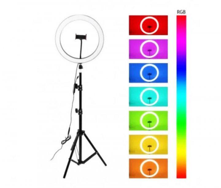 Селфі-кільце з RGB підсвічуванням Soft Ring Light MJ300 1230 без стійки - фото 4