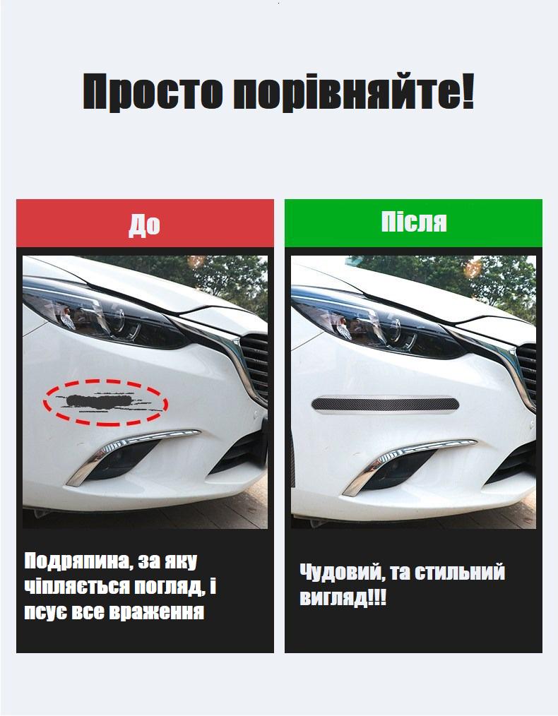 Молдинг стрічка універсальна для тюнінгу та захисту автомобіля 70 мм (NS0020_1) - фото 2