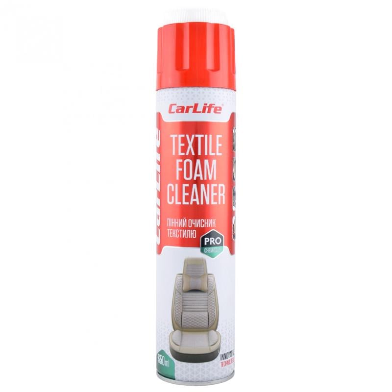 Пінний очистник текстилю Carlife Textile Foam Cleaner 650 мл (11004380)