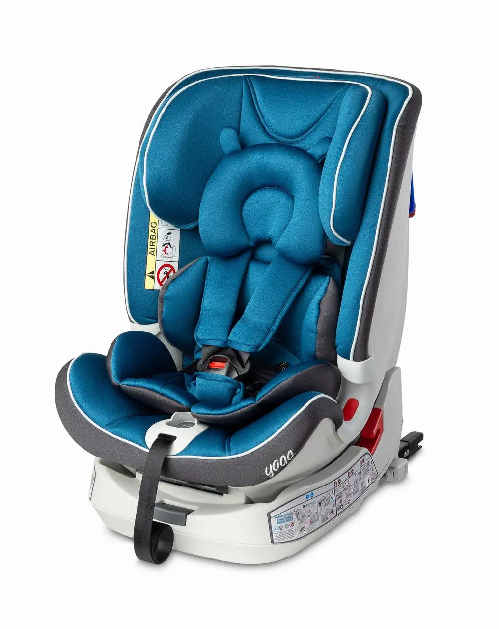 Автокресло детское Caretero Yoga Isofix 0-36 кг 80х46х44 см Синий (119929) - фото 3