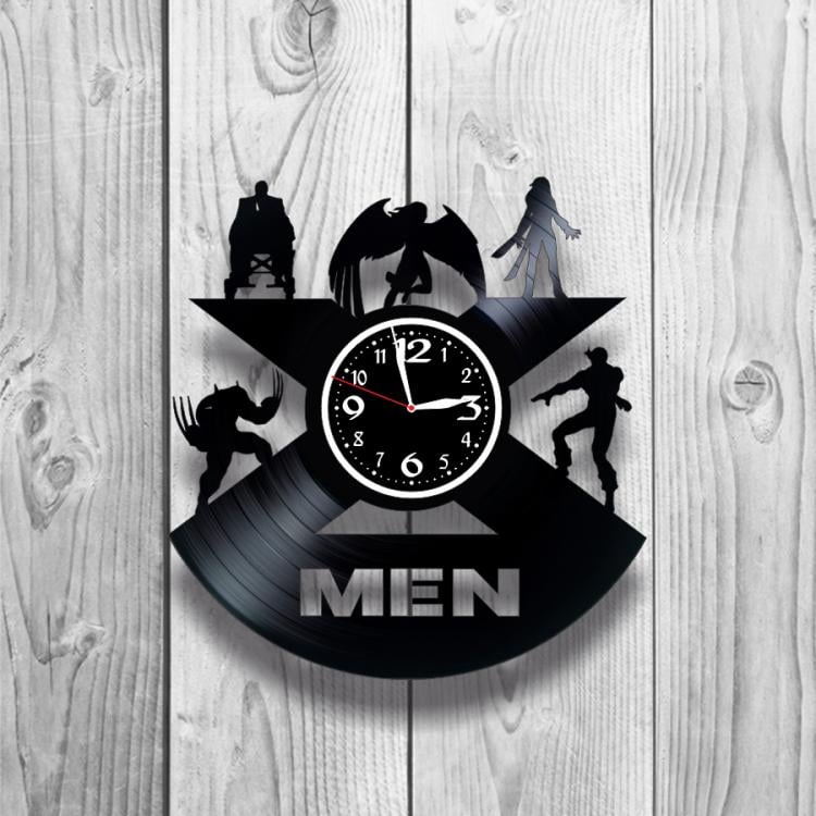 Часы настенные Люди Икс 0532 из виниловой пластинки