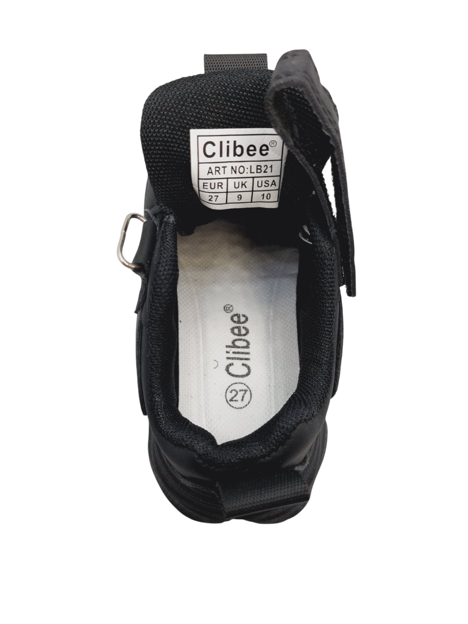 Кросівки для хлопчиків Clibee LB2121/29 р. 29 Чорний - фото 4 Кросівки для хлопчиків Clibee LB2121/29 р. 29 Чорний - фото 4