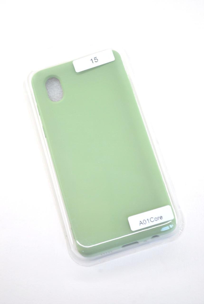 Чохол для телефону Samsung A01 Core / M01 Core Silicone FULL №15 Green (4you)