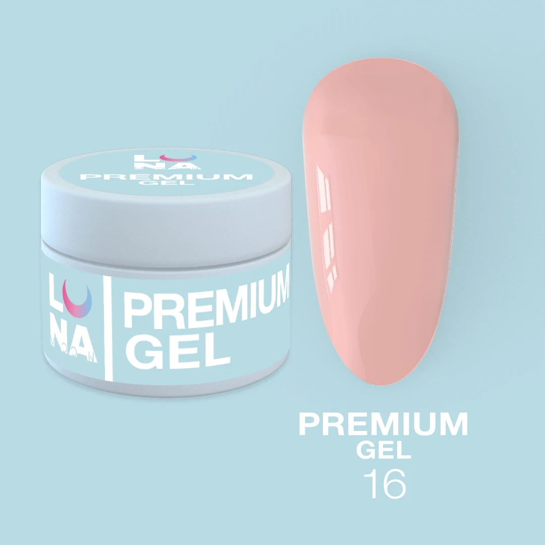 Гель LUNAMoon Premium Gel №16/15 мл Персиково-бежевый