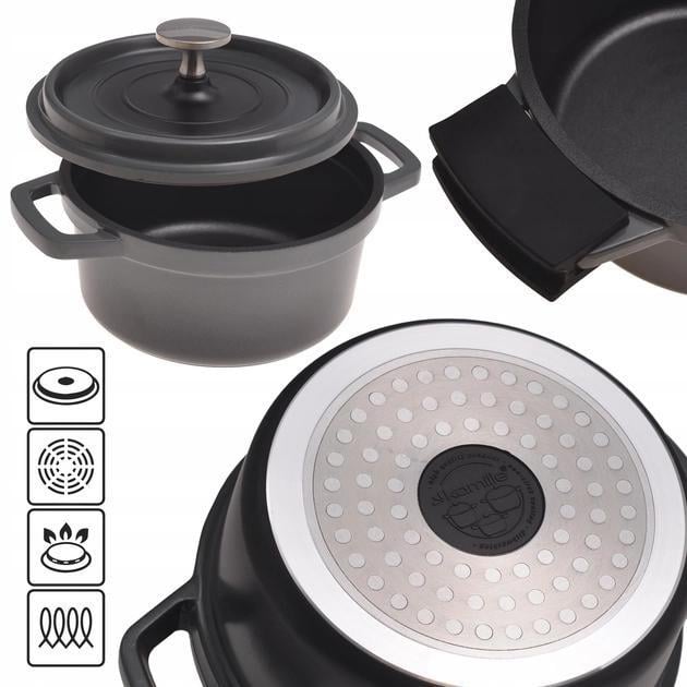 Кастрюля Kamille KM-4455 1,5 л 16 см (122436) - фото 3 Кастрюля Kamille KM-4455 1,5 л 16 см (122436) - фото 3