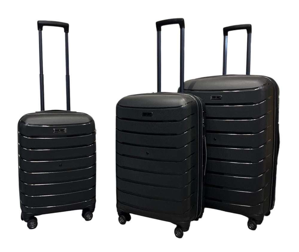 Комплект чемоданов Snowball 61303 Черный (31706427)