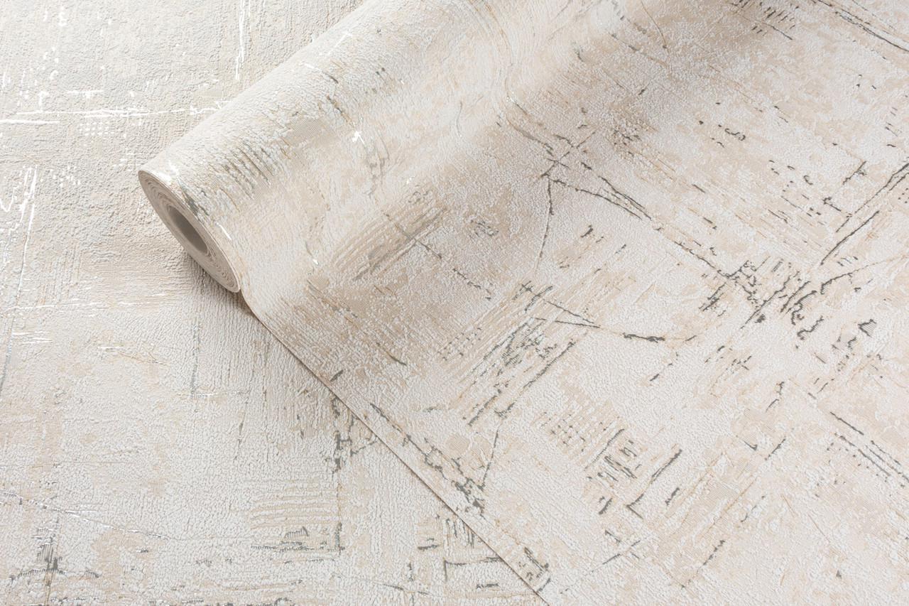 Обои флизелиновые LS Vinil Carrera ДХV-1597 Фон вспененный винил 1,06х10,05 м Темно-песочный