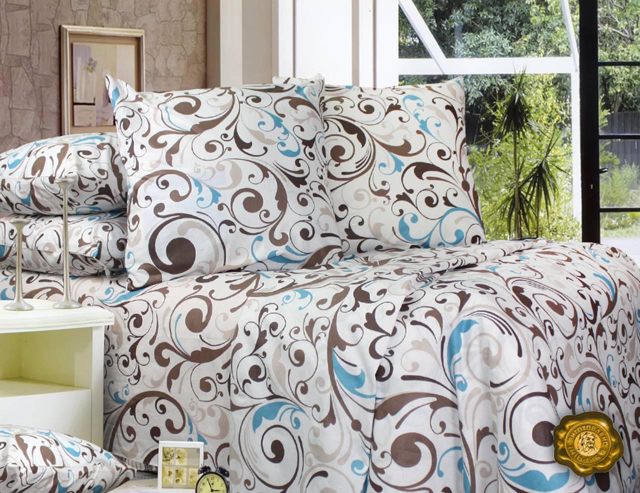 Простынь Т0348 145х214 см Бежевый/Коричневый (126274) Простынь Т0348 145х214 см Бежевый/Коричневый (126274)