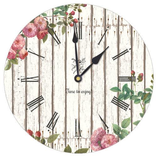 Часы настенные круглые Presentville Цветы 36 см (CHR K 15M015)