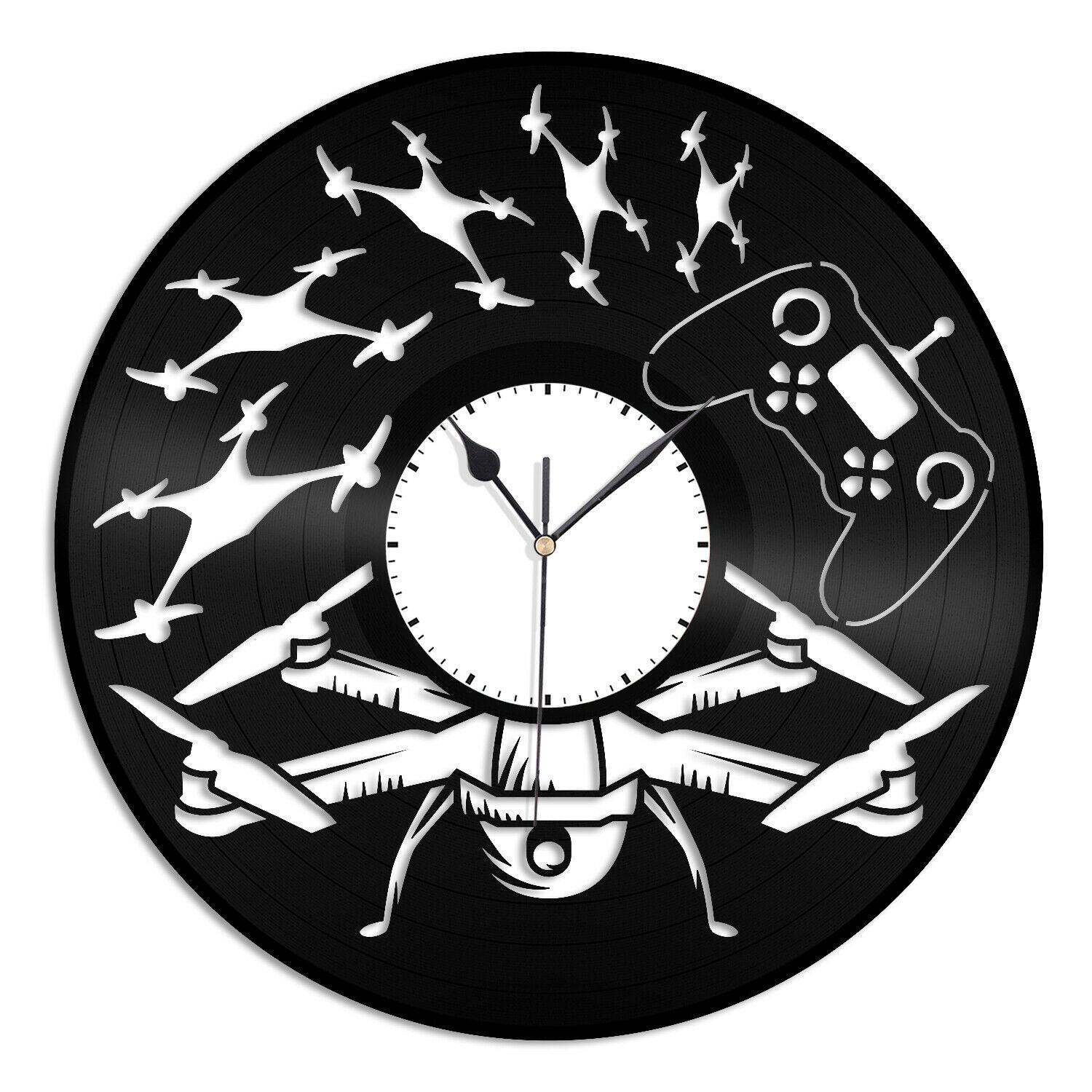 Часы настенные Дрон 1754 из виниловой пластинки