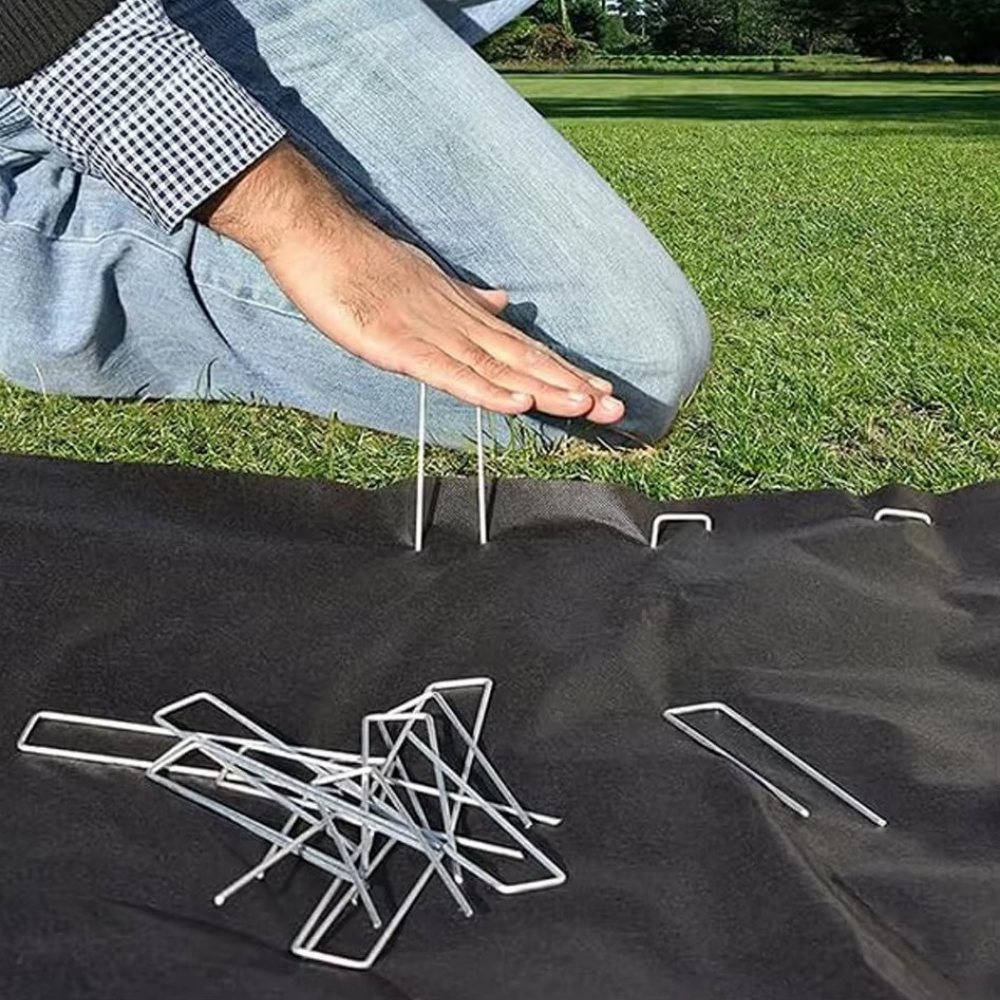 Набір скоб садові кріпильні металеві оцинковані універсальні 10 шт. 4х20 см (skoby_20cm) - фото 4 Набір скоб садові кріпильні металеві оцинковані універсальні 10 шт. 4х20 см (skoby_20cm) - фото 4