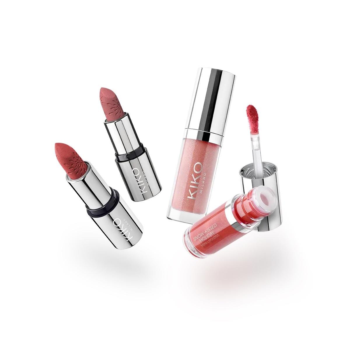 Набір подарунковий Kiko Milano Snow-Kissed Holiday Never Without You Mini Lips Gift Set (001878) - фото 3