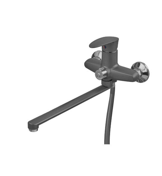 Смеситель для ванны цвет графит из термопластика PLAMIX CEZAR-006 EURO SET Graphite (PM0691) - фото 3 Смеситель для ванны цвет графит из термопластика PLAMIX CEZAR-006 EURO SET Graphite (PM0691) - фото 3