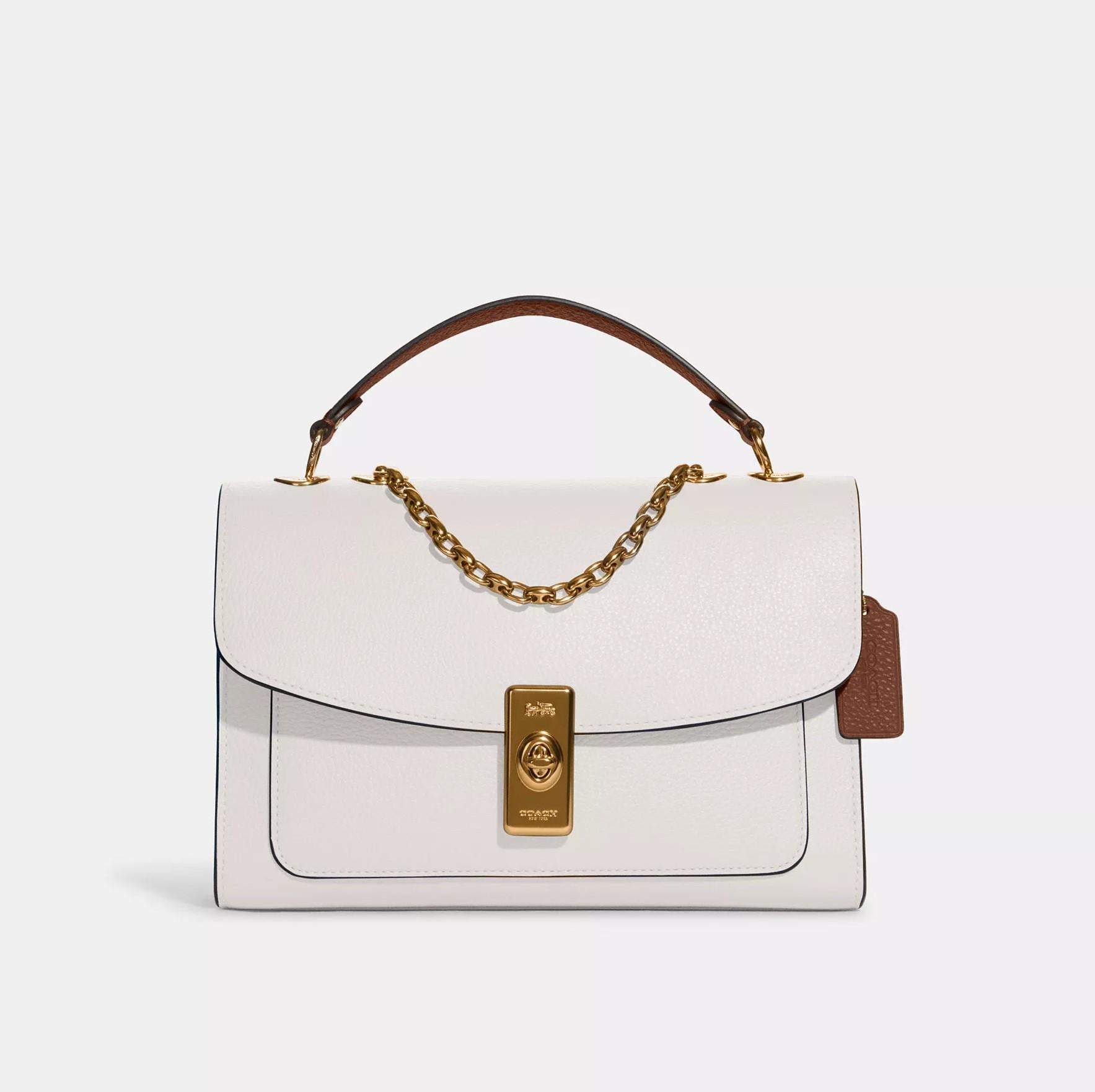 Женская сумка Coach Lane Top White (CH-897154) Женская сумка Coach Lane Top White (CH-897154)
