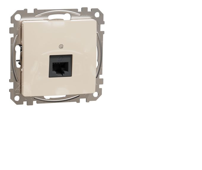 Розетка Schneider Electric RJ45 Sedna Design SDD112451 Бежевый (35276477)