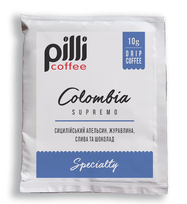 Кава дріп Pilli Колумбія Supremo 10 г (35255287)