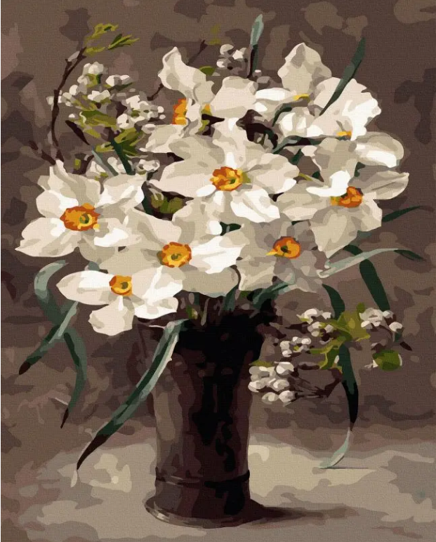 Картина за номерами Rainbow Art Запашні нарциси 40х50 см (GX46538)