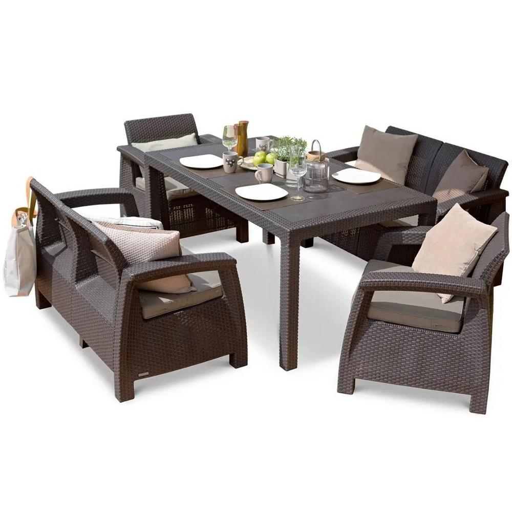 Стіл садовий Keter Melody Коричневий (255812) - фото 2 Стіл садовий Keter Melody Коричневий (255812) - фото 2