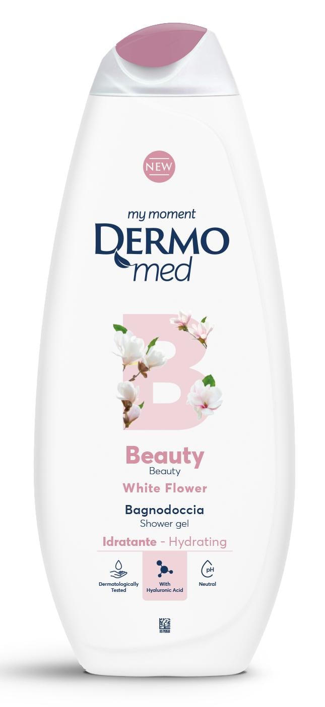 Гель для душа DermoMed Белые Цветы 650 мл (129510)