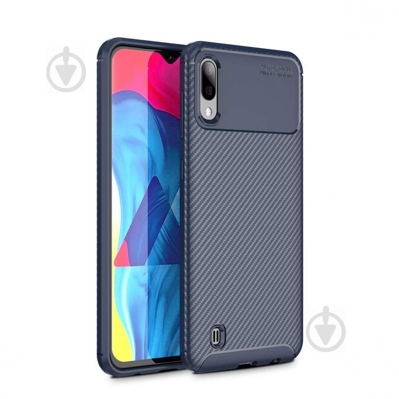 Чехол Carbon Case Samsung M105 Galaxy M10 Синий (hub_qvtC85013)